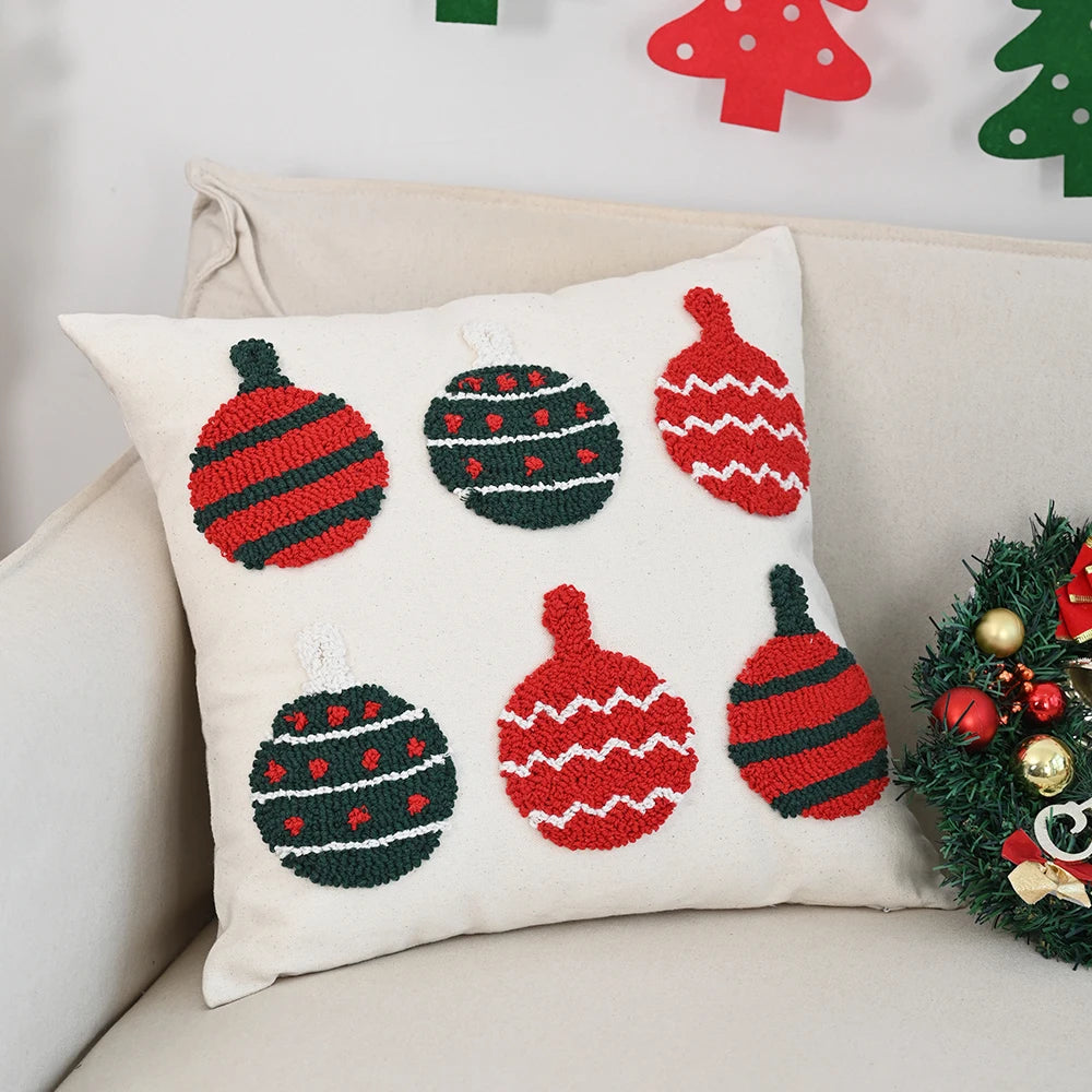 Sorino Christmas Cartoon Tufted Pillowcase