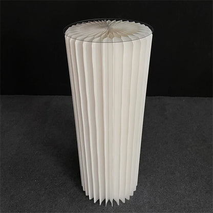 Cylinder folding stand for decoration