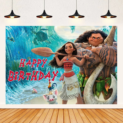 Moana theme background decoration