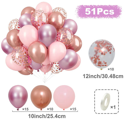Balloons Pearl Latex 31/36/37/51/101Pcs
