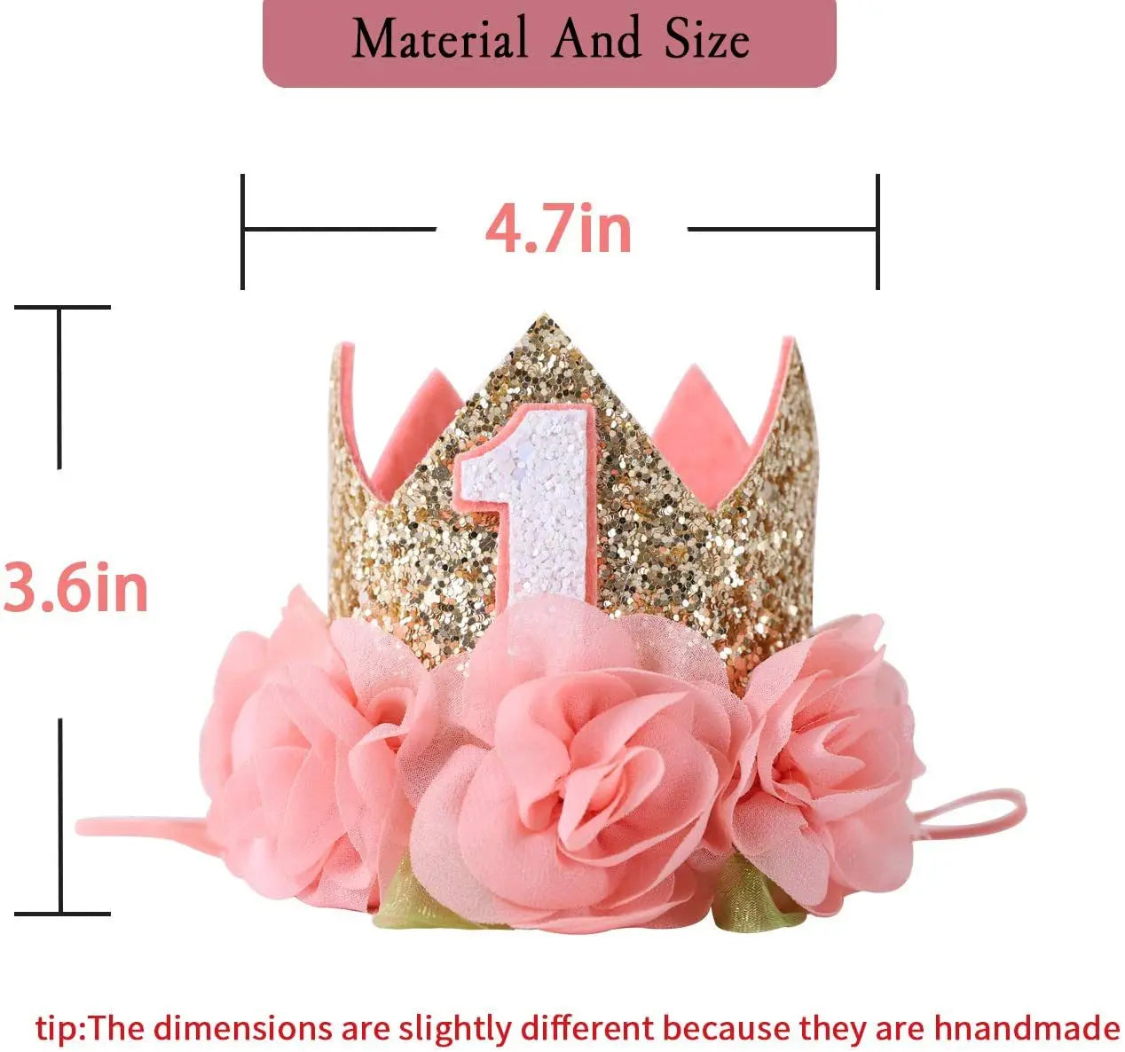 One Year Pink crown hat
