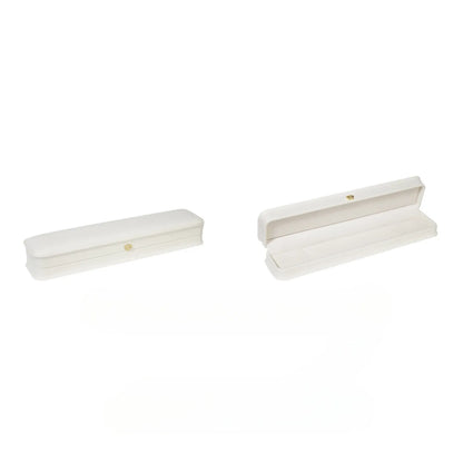 European style white PU leather jewelry box 1PC