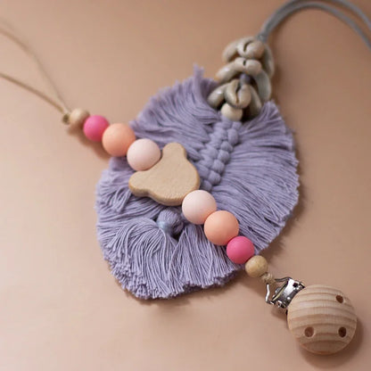 Custom name pacifier bead Silicone and Wooden dummy