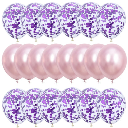 10/20PCS Star Confetti Latex Balloons