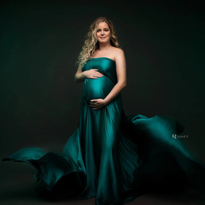 Eliess Satin Maternity Dress