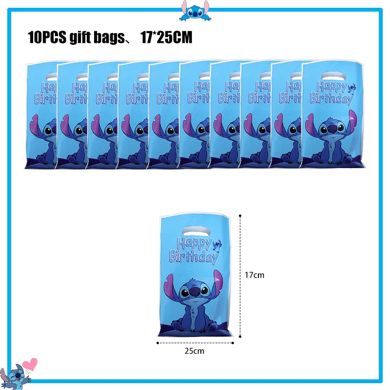 Disney Stitch Birthday Party Decoration Supplies New Lilo Stitch Balloon Baby Shower Aloha Paper Cups Plates Napkins Tablecloth