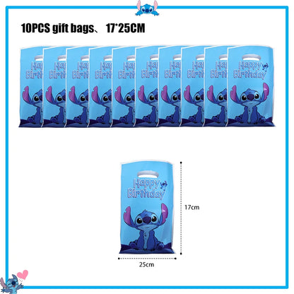 Disney Stitch Birthday Party Decoration Supplies New Lilo Stitch Balloon Baby Shower Aloha Paper Cups Plates Napkins Tablecloth