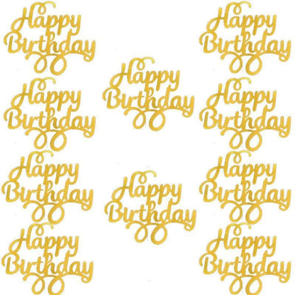 Happy Birthday Cake Topper 10pcs