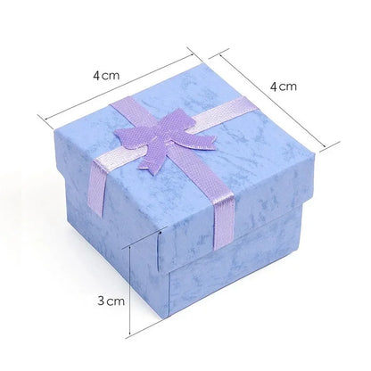 12pcs Jewelry packaging box Multi-color 4*4*3CM