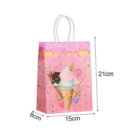 Ice Cream Party Gift Bags 6/12/24pcs