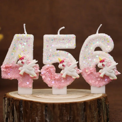 Unicorn candles