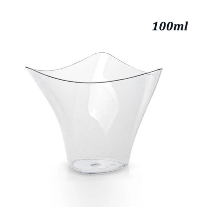Disposable plastic dessert cup 60/100ml