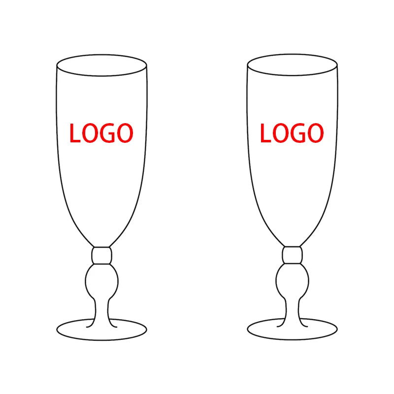 Custom champagne laser engraving glass cup