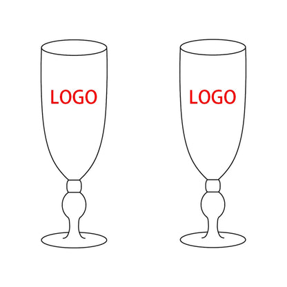 Custom champagne laser engraving glass cup