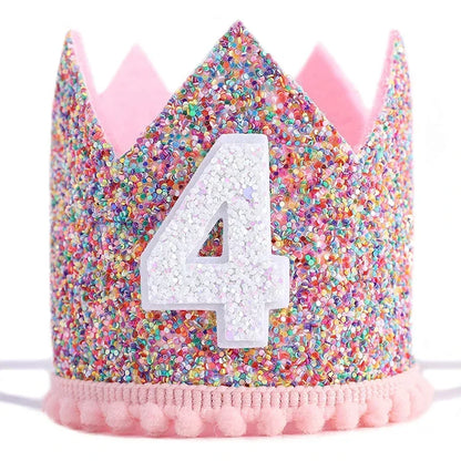 1/2 1 2 3 4 5 6 Year Old hat mini  crown