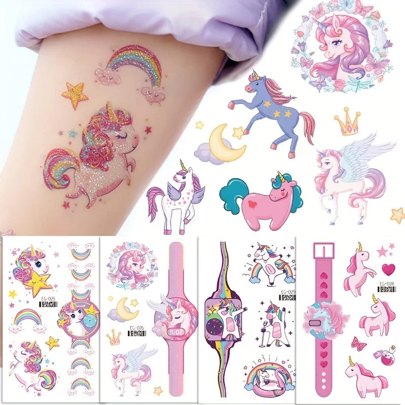 Unicorn temporary tattoos 12 Sheets