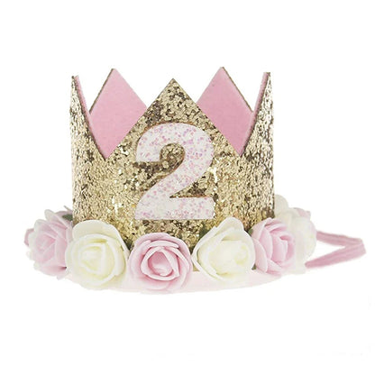 Crown hat  kids 1 2 3 Year 1st