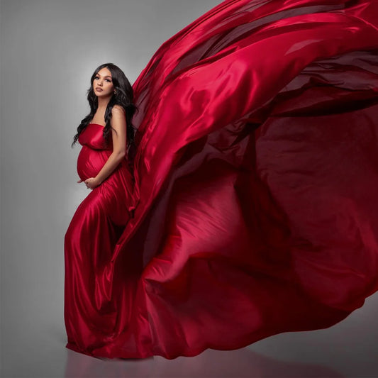 Eliess Satin Maternity Dress