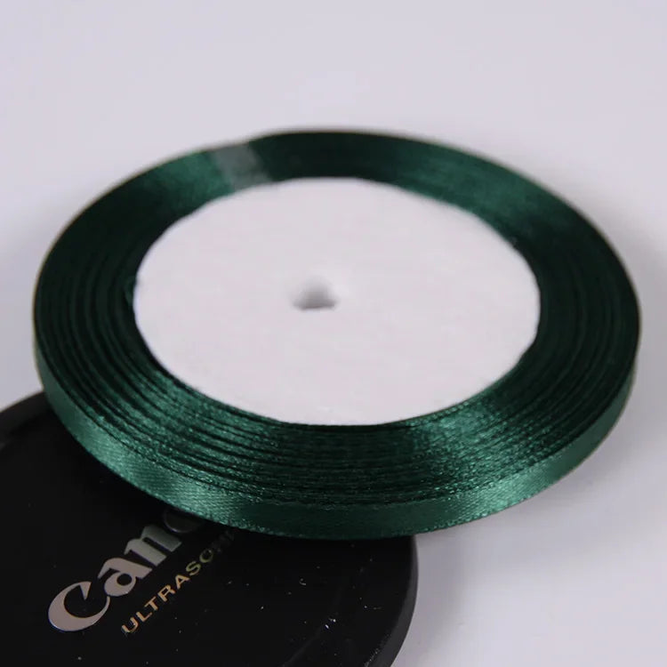 Silk Satin ribbons 22 meters/roll 6mm