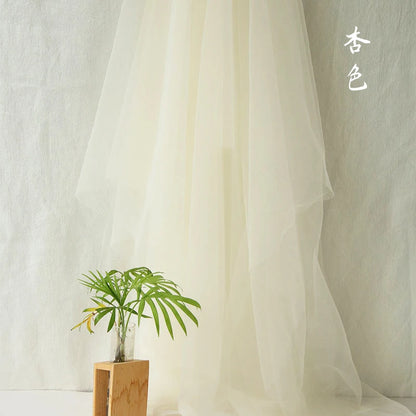 Green soft mesh fabric for decoration