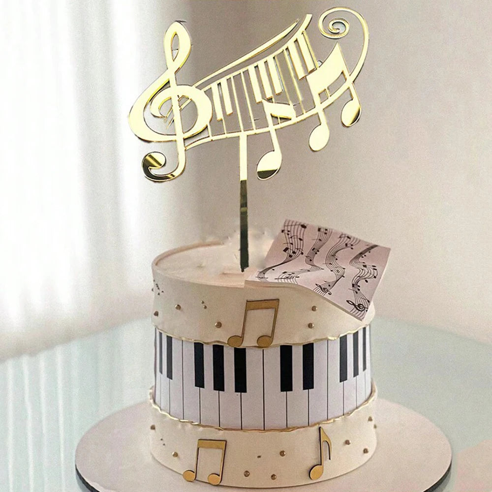 Music theme cake decoration