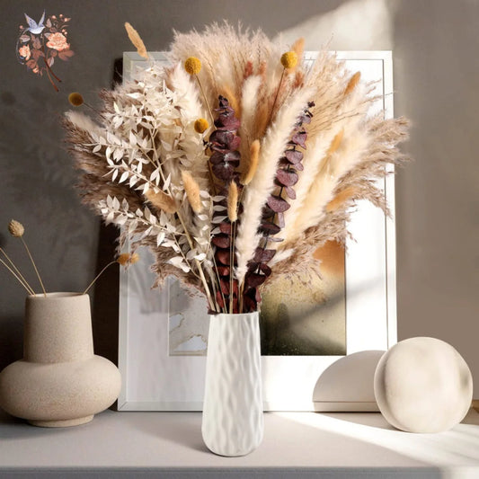 Natural Pampas Grass Dried Flower Bouquet