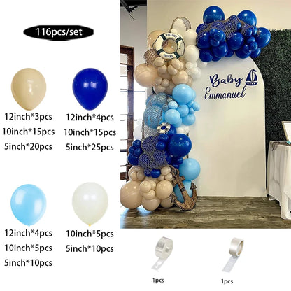 Light blue balloons arch kit