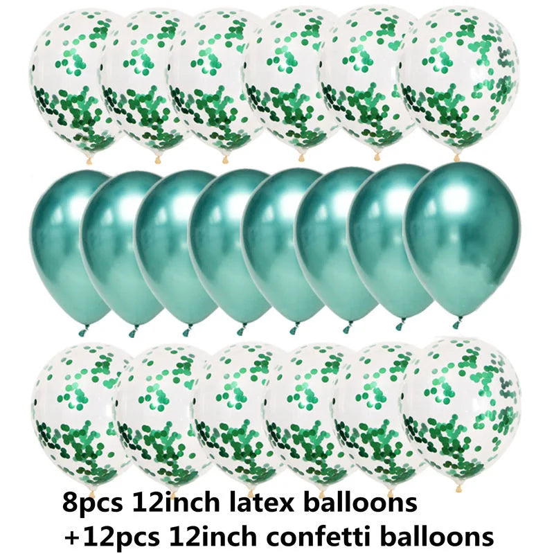 10/20PCS Star Confetti Latex Balloons