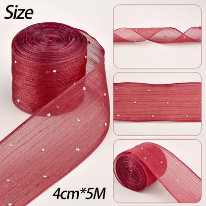 Organza ribbon 5M*4CM