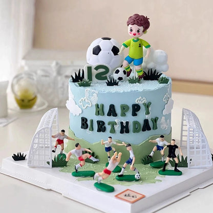 Soccer Player Figurine Cake Topper – Football Theme