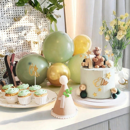 Retro Olive Green Balloons