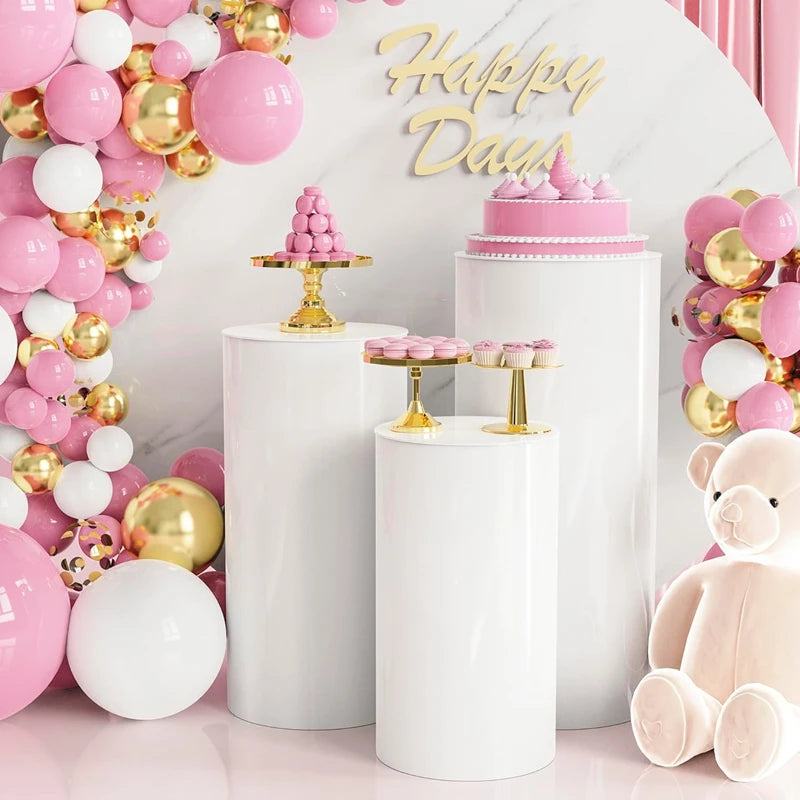 Cylinder pedestal stand  3Pcs