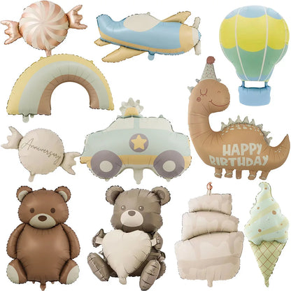 Frosted Bear Retro Love Balloon