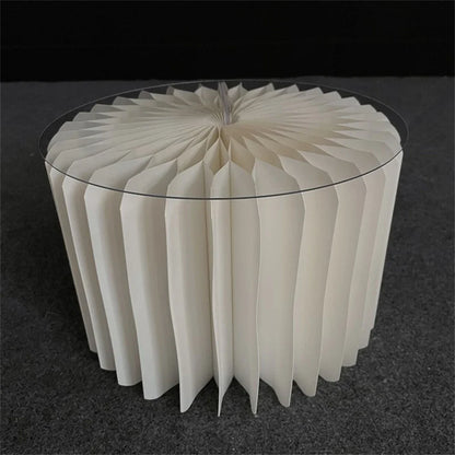 Cylinder folding stand for decoration