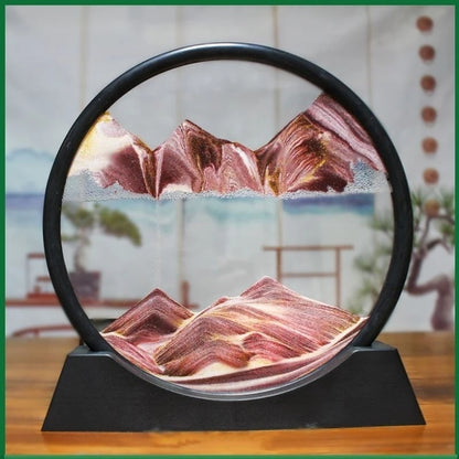 3D Quicksand hourglass moving art picture