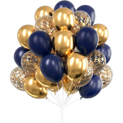 Metallic Gold Pearl White Latex Balloons  30Pcs 12 Inch