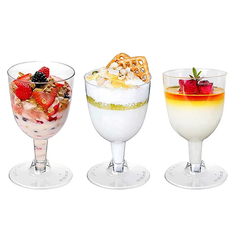 Mini disposable plastic cups 5/10pc