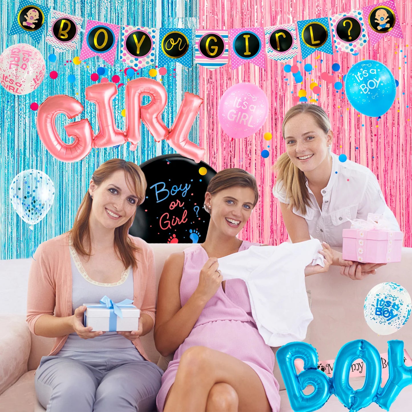 Gender Reveal  Decoration Pack 158pc