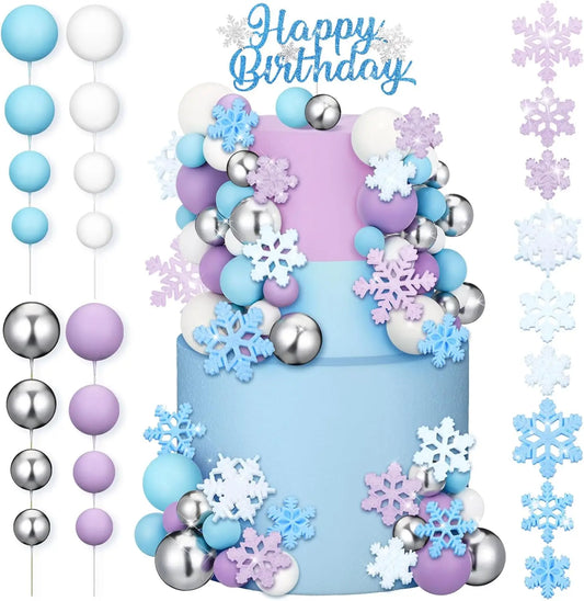 Snowflake cake decoration