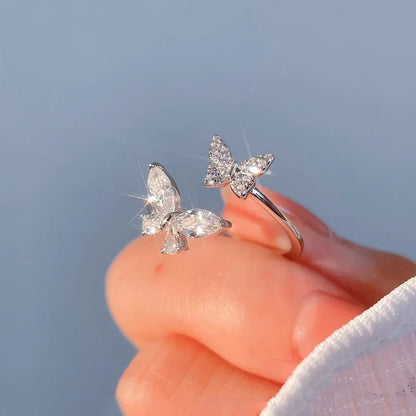 Zircon Butterfly ring