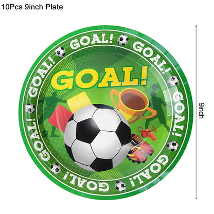 Soccer Party Tableware – Plates, Cups & Napkins