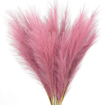 Red Artificial Pampas ,55cm/21.65in  5/10/20pcs