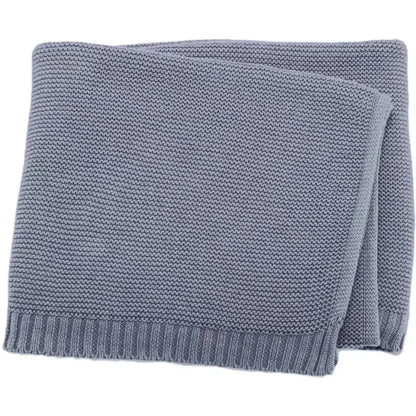 Personalized name Baby knitted blanket cotton 100x80cm custom