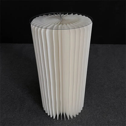 Cylinder folding stand for decoration