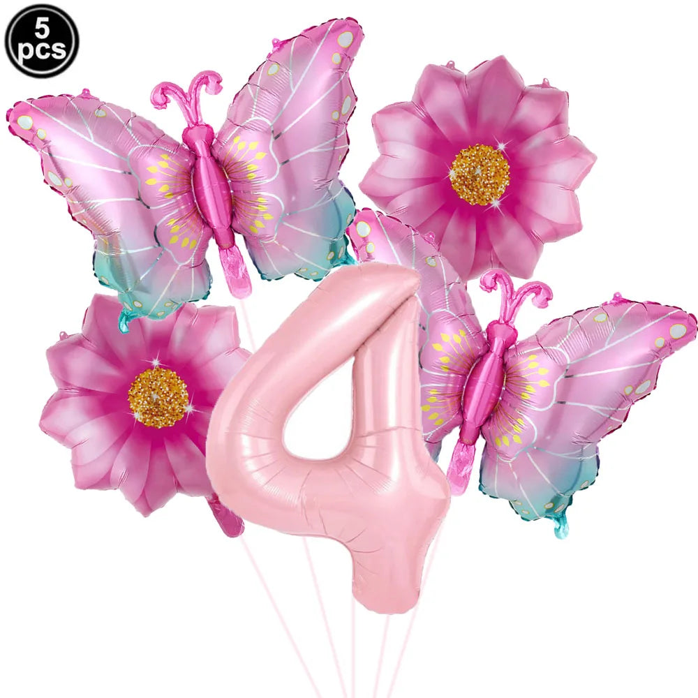 Colorful Butterfly balloons 5pcs