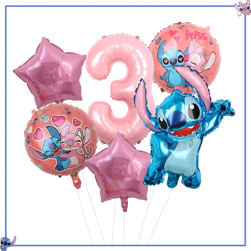 Disney Stitch Birthday Party Decoration Supplies New Lilo Stitch Balloon Baby Shower Aloha Paper Cups Plates Napkins Tablecloth