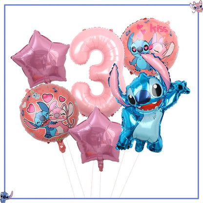 Disney Stitch Birthday Party Decoration Supplies New Lilo Stitch Balloon Baby Shower Aloha Paper Cups Plates Napkins Tablecloth