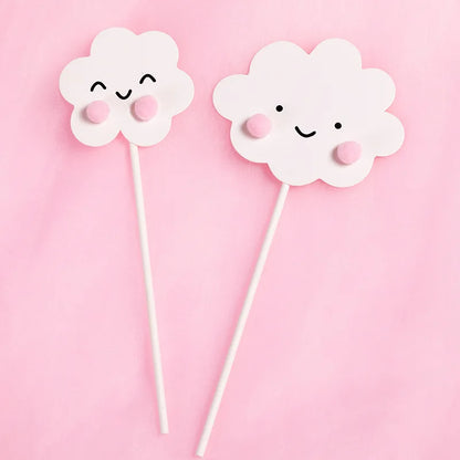 Smiling Face Cloud Rainbow Cake opper decoratings