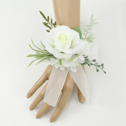 Bracelet FlowerCorsage Bridesmaid Sisters
