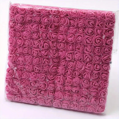 Red mini Lace Pe Rose 144pcs/2cm flowers